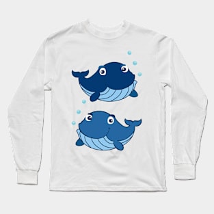 Blue Whales Long Sleeve T-Shirt